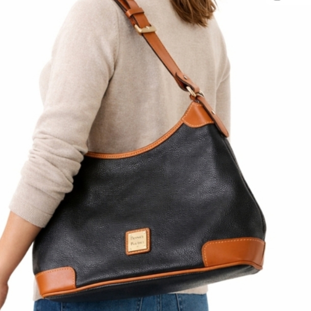 Dooney & Bourke Pebbled Leather Hobo Shoulder Bag - Picture 2 of 7